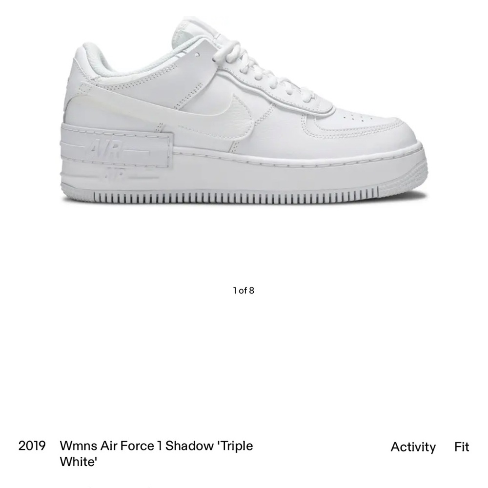 Nike Women's Air Force 1 Shadow - White